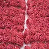 Faux Floral Greenery 144pcs 2cm Mini espuma de espuma Flower Bouquet Bouquet Decoração de decoração Scrapbooking Flowers Flows Wreath Wreath Craft Gifts J220906