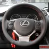 Tampa de volante costurada em couro personalizado privado para Lexus RX270 ES250 LX570 GS300 IS300 NX RX ACESSￓRIOS INTERIORES DE CAR