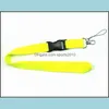 Partybevorzugung 20 Stücke Solide Einfache Farbe Lanyard Partybevorzugung Für MP3/4 Handy Schlüsselanhänger Lanyards Großhandel 886 B3 Drop Lieferung 2021 Dhdua