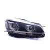 LED Daytime Bieganie światło głowicy VW Golf 6 Dynamiczny sygnał skrętu Sygnał wiązki wysokiej wiązki wysokoatory