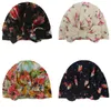 Baby Hats Newborn Girl Hat Children Cap Girls Boys Floral Infant Turban Big Bow Hat Flower Print Beanie Cap 0-3Y