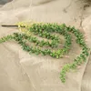Dekoratif çiçekler yapay asılı duvar bitkileri inciler etli asma yeşil ev dekorasyon plastik çelenk düğün dekor rattan sulu meyveleri