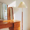 Vloerlampen geplooide lamp Creatieve retro verticale armaturen voor woonkamer bank bed decor hoekje licht houten standaard