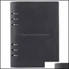 Anteckningar Notepads Löst-blad Creative Stationery A5 Notebook Soft Leather Anpassning avtagbar bindemedelskontor Diarynotepad Dhing