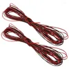 Accessoires d'éclairage 2X Calibre 22 15M Rouge Noir Zip Wire AWG Cable Power Ground Toron Copper Car