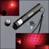 Laserpekare 303 2in1 Red Laser Pointer 5MW 650M Powerf Star Mönster Burning Lazer Beam Lightand BatteryandCharger Drop Deliver DHHR6