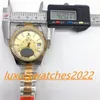 Super montre d'usine 326933 42 mm en acier inoxydable bicolore mouvement automatique mécanique Ring Command cadran en or montre-bracelet en verre saphir
