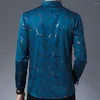 Camicie casual da uomo 2022 Designer Big Pocket Uomo per abbigliamento da uomo Camicia a maniche lunghe moda coreana Abiti eleganti Jersey 7316