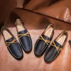 Mens Dress Stripe Patchwork Leather Shoe Fashion Handmade Wedding Driving Party Loafers Designer Oxford Big Size Shoes For Men