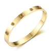 Charme compras on -line Jóias de joias 18K Gold banhado aço inoxidável Love Bangle com Diamond247a