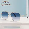 2022 Fashion Flight Seven 007 Rock Style Gradient Pilot Lunettes de soleil pour hommes Square Luxury Design Sun Glasses de Sol4624170