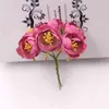 Faux Floral Verdure 60 pcs 23 cm fils de farine de soie artificielle bouquet de roses petit service à thé bricolage couronne collage robe de mariée boîte-cadeau artisanat fausse fleur J220906