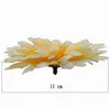 가짜 꽃의 녹지 도매 11cm 실크 크리스 산맥 꽃 머리 홈 웨딩 장식을위한 인공 꽃 가짜 꽃 10 조각 J220906