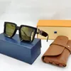 핫 패션 편지 백만장 자 브랜드 디자이너 선글라스 Mens Gafas De Sol 2022 Square Trendy Luxury 여성 선글라스 선글라스