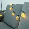 Cordes Led Ananas Motif Lumières Chaîne Clignotant Batterie Étoilé Noël Dortoir Décoration De Mariage