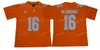 Американский колледж футбольный колледж колледж NCAA Теннесси волонтеры 16 Пейтон Мэннинг Джерси мужчины Джейсон Виттен 1 Колледж SEC Мужчины сшиты апельсин