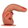 Dildo miękkie dwuwarstwowe Silcone Dildo korek analny dla dorosłych środkowy palec kobiet masturbacja Av Stick masaż prostaty Sex zabawki dla kobiet 0803