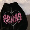 Sweats à capuche pour femmes vêtements Kawaii hiver surdimensionné imprimé à capuche coton grande taille à manches longues sweat à capuche zippé 220906