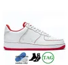 Sapatos casuais masculinos femininos Novo BRANCO x 1 Low Forces MCA University Blue 2022 Designers de moda masculina Tênis Air One des Chaussures Off Shoes