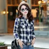 Damesjassen Winter Vrouwen Plus Fluwelen Dikke Warme Plaid Shirt Stijl Jasje Vrouw Casual Tops Kleding Dame Bovenkleding 220907