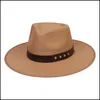 Stingy Brim Hats Mens Womens Hat Fedoras Bk Felt Fedora Hats For Women Men Jazz Panama Woman Wide Brim Cap Female Male Caps 2021 Autu Dhysh