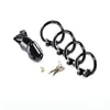 Nxy Chastity Devices Black Knight Male Cock Cages Sex Toys for Men Penis Belt Lock with Four Rings Cage Gay Device 220829