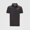 Camisetas para hombres Oficial 2022 Mclaren Gulf Team Camiseta F1 Norris Riccardo Fórmula 1 Jersey Racing Traje Camiseta Diseñador Moda Casual Fan Tops