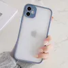 الحالات الخاصة بـ iPhone 14 Pro Max 13 Mini 12 11 XS XR X 8 7 Plus SE 2 في 1 Candy Lens Camera Camera Matte Frosted Hard Cover Armor