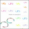 Party Favor 6 8 10Mm Nose Rings C Stainless Steel Solid Color Mens Womens Hoops Piercing Jewelry Party Favor 0 35Lq E19 Drop Delivery Dhmlp