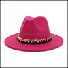 Stingy Brim Hats Men Women Jazz Hat Formal Hats Wide Brim Cap Panama Felt Fedora Caps Lady Woman Trilby Chapeau Lovers Winte Lulubaby Dhwst