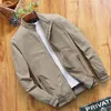 Jaquetas masculinas Primavera e Outono Bomber Casual Outerwear Windbreaker Stand Collar Workwear L-6XL 220907