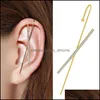 Andere mode Crystal Hook oorbellen Zirconia oorstud