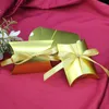 Emballage cadeau 10 pièces de boîte à bonbons de mariage de style européen Mini oreiller doré emballage de personnalité créative