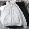 Sweats à capuche pour femmes Sweatshirts paresseux en peluche et fermeture éclair épaisse automne hiver mode femmes sweat à capuche manteau Y2K coréen couleur unie à manches longues femme 220907