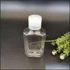 Storage Bottles Jars Empty Hand Sanitizer Bottle Transparent Plastic Octagonal Lotion Bottles 60Ml Pet Reusable Portable Outdoor Bot Dhlii