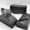 Gafas de sol de diseñador Marca de moda PD carta hombres gafas de sol retro postura masculina y femenina bloque de marco cuadrado de metal Lente UV400 gafas protectoras para exteriores con caja