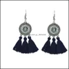 Other Dreamcatcher Sunflower Tassel Earring For Women Bohemian Jewelry Creative Fringe Dangle Drop Earrings Birthday Gift G602S F Del Dh3W4