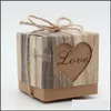 Gift Wrap Retro Tree Stripe Hollowing Out Sugar Box Wedding Celebration Candy Party Supply Cove Heart Favor Gift 0 23wc H1 Drop Deliv DHCVC