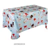 Nappe de Table en Pvc de noël, nappe rectangulaire imprimée, imperméable, décorations de couverture de Table d'halloween, pour fête du nouvel an