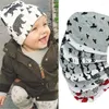 Gorros para bebé, gorro de punto de algodón con estampado de dibujos animados para niños, gorro de Hip Hop para niños pequeños, gorros de Otoño Invierno para niños