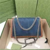 Luxurys Designers çanta diyagonal omuz çantası retro zincirleri deri çanta kız moda çapraz vücut baskılı kadınlar klasik crossbody cl cl