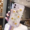 Casos de telefone de flores secos de margarida para iPhone 14 14Pro 13 12 11 Cascas de prevenção