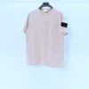 22ss Summer t shirt polos Men Trendy Collection Compass Logo Patch Cotton Women Solid tees Style Streetwear Casual