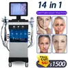 Hydra facail 11 en 1 H2O Dermabrasion Machine pour le visage Aqua Face Clean Microdermabrasion Équipement professionnel pour le visage à l'oxygène Crystal Diamond Peeling à l'eau