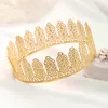 Pinces à cheveux 2022 Baroque or métal couronne ronde pour femmes hommes fête d'anniversaire diadème mariée mariage diadèmes bijoux