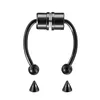 Femmes fausses piercing anneau de nez de cerceau septum non per￧ante clip de nez rock hiphoop en acier inoxydable aimant fashion corporel bijoux