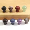 Breloques mélange de couleurs pierre naturelle champignon larme sans trou perles 15mm x 22mm bricolage fabrication de bijoux pendentif pour femmes cadeau gratuit 30 pièces/lot vente en gros