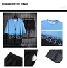 Tute da uomo 2022 Gradient Mens T-shirt a maniche corte Pantaloncini Set casual Moda Lettera Stampa Abbigliamento sportivo Uomo Set estivo Tuta