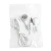 Disposable White Wired Earphones 3.5mm In Ear Stereo Earbuds Headphone Without Mic For Mobile Phone MP3 MP4 PC