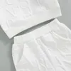 Giyim Setleri Citgeautumn Katı Bebek Kız Bebek Erkek Takım Set Mektup Desenleri Uzun Kollu Üstler Pantolon Bahar Kıyafetleri 0-24 aylık